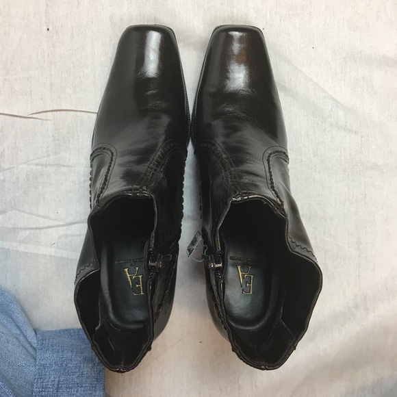 NWT [Etienne Aigner] Square Toe Booties - Picture 7 of 8